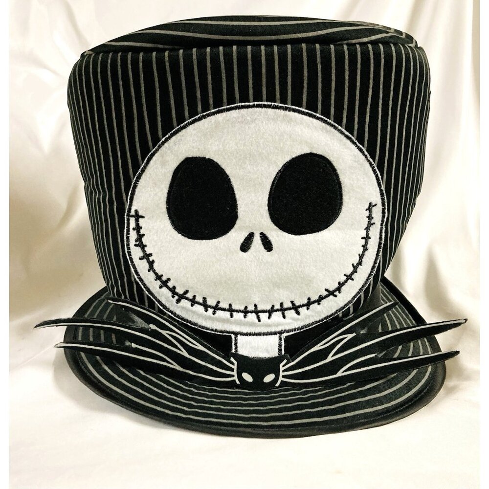 Disney Night Before Christmas Jack Skellington Black White Hat Foam Top Hat